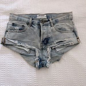 one teaspoon bandit denim shorts